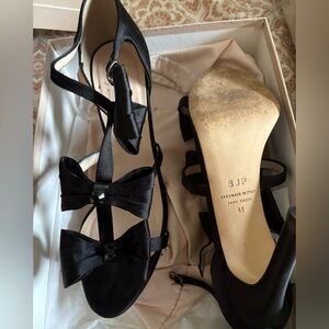 SJP - Made In Italy Posy Satin Bow Heels